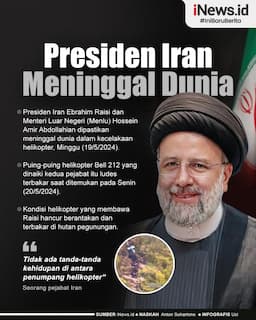 Infografis Presiden Iran Dipastikan Meninggal Dunia