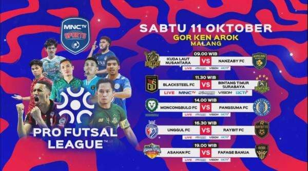 Live di MNCTV! Jadwal Siaran Langsung Pekan 2 Pro Futsal League Indonesia 2025-2026: Black Steel FC vs Bintang Timur Surabaya Live di MNCTV! Jadwal Siaran Langsung Pekan 2 Pro Futsal League Indonesia 2025-2026: Black Steel FC vs Bintang Timur Surabaya