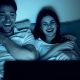 couple watching bed