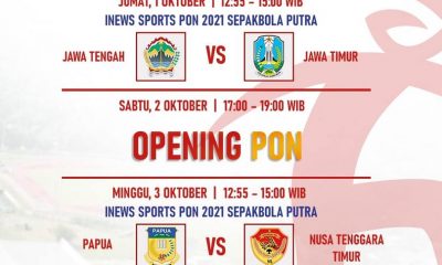 nonton streaming papua vs ntt pon pekan olahraga 2021