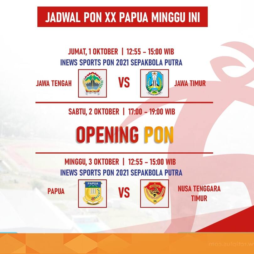 nonton streaming papua vs ntt pon pekan olahraga 2021