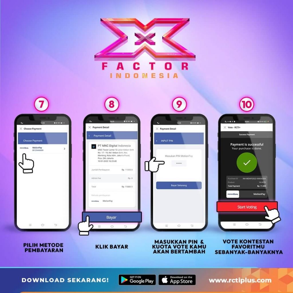 Rcti plus x factor