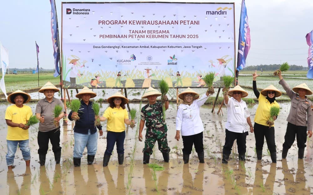 Wujudkan Ketahanan Pangan Nasional, Bank Mandiri (BMRI) Wirausahakan Petani di Kebumen