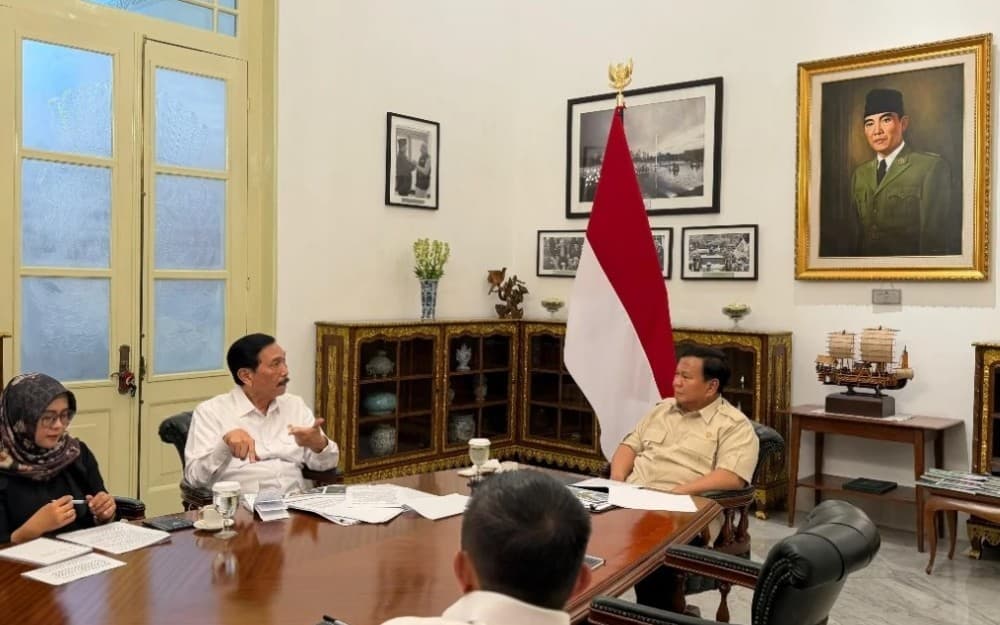 Prabowo Panggil Luhut ke Istana, Bahas Ekonomi hingga Sains-Teknologi