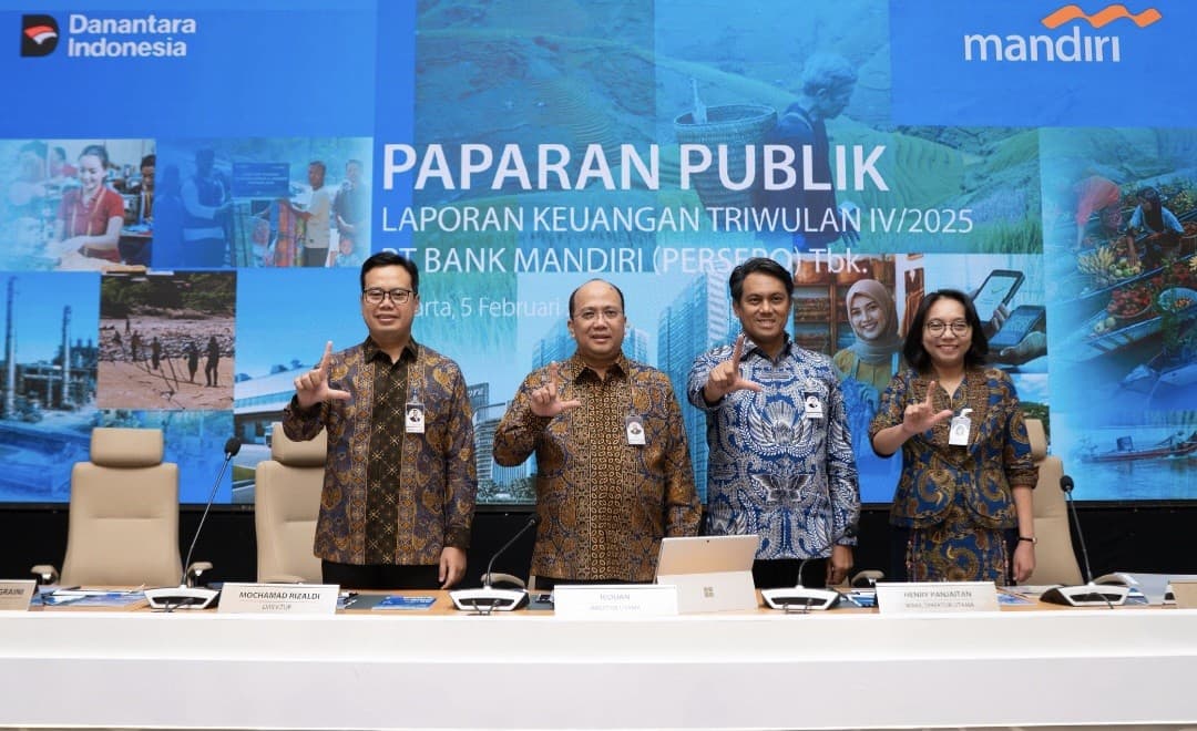 Laba Bank Mandiri (BMRI) Capai Rp56,3 Triliun Sepanjang 2025