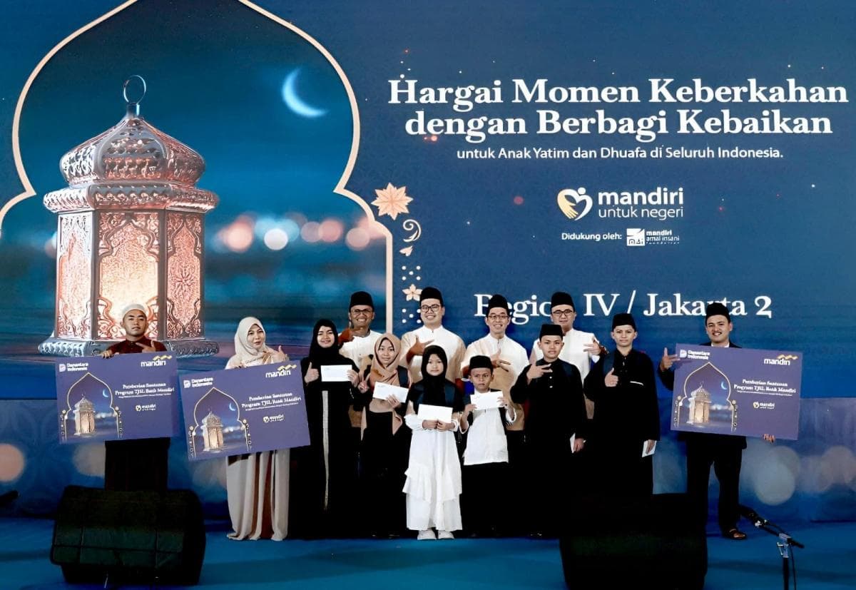 Bank Mandiri Region IV Jakarta 2 Salurkan Lebih dari 4.000 Paket Santunan
