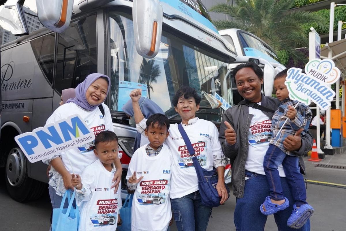 Mudik Nyaman Bersama BUMN, PNM Fasilitasi Ratusan Peserta Mudik Tanpa Perlu Cemas Ongkos