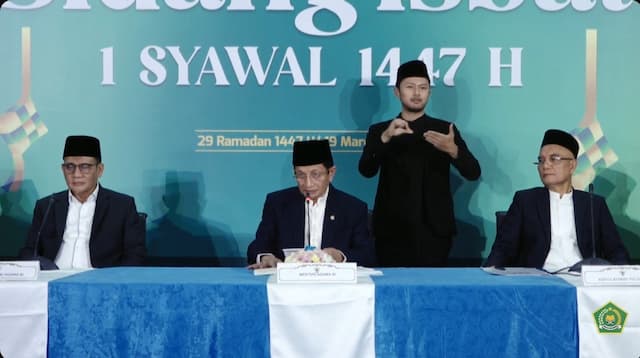 Breaking News, Pemerintah Tetapkan 1 Syawal 1447 H Jatuh pada Sabtu 21 Maret 2026