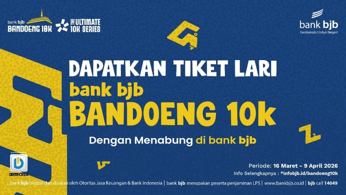 bank bjb Permudah Akses Bandoeng 10K, Promo Menabung Jadi Tiket Lari