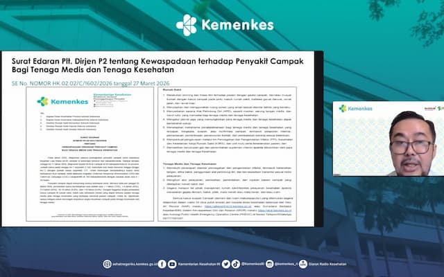 Kemenkes Terbitkan Surat Edaran Kewaspadaan Campak untuk Tenaga Medis dan Kesehatan