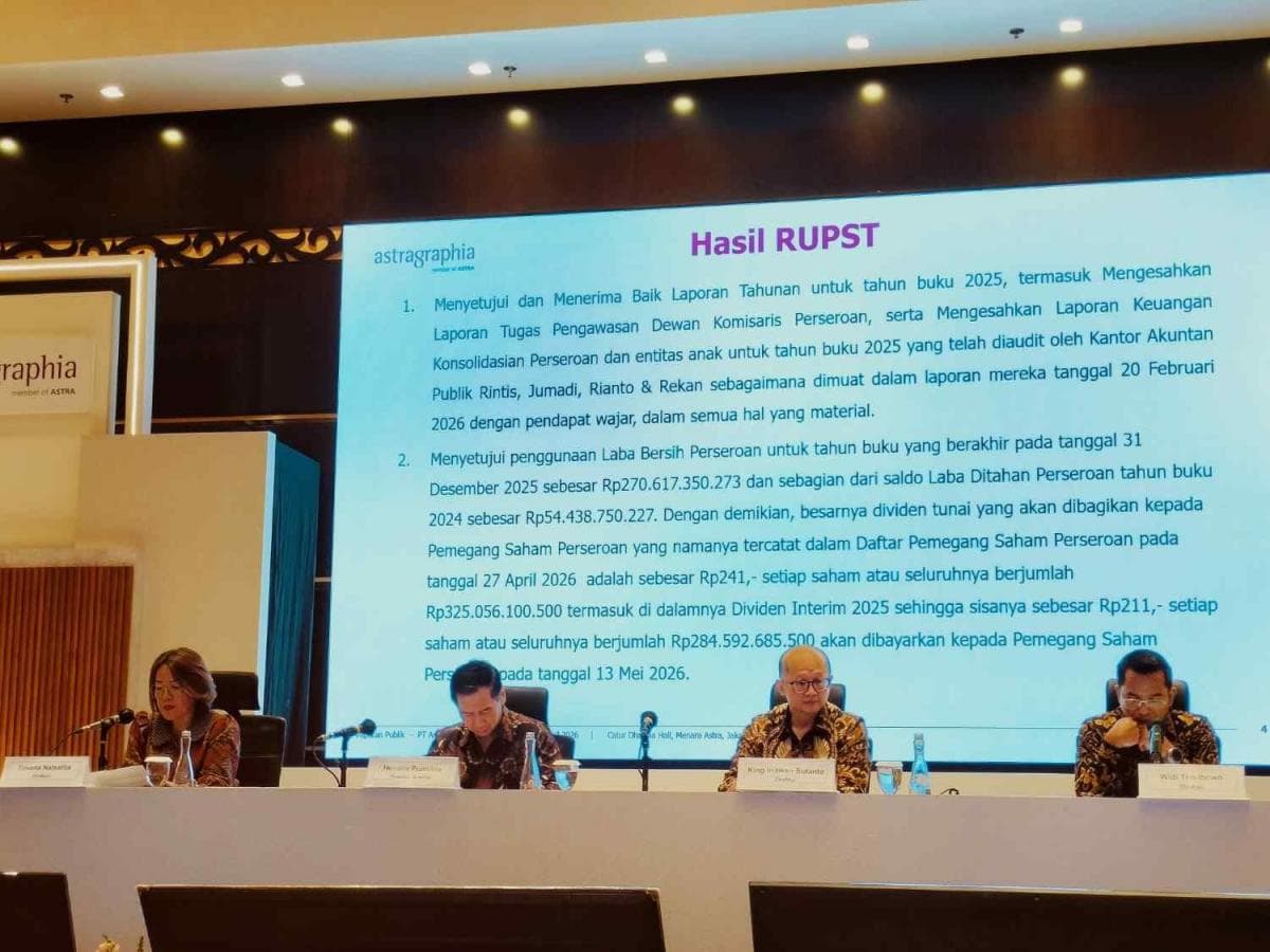 ASGR Tebar Dividen Rp325 Miliar, Kinerja 2025 Naik 32 Persen
