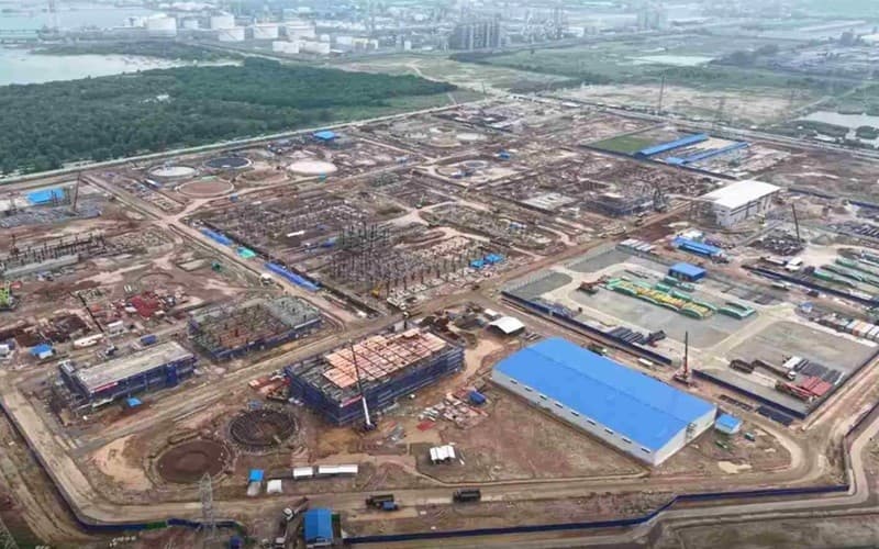 Progres Pembangunan Pabrik Soda Api Chandra Asri (TPIA) Capai 66 Persen
