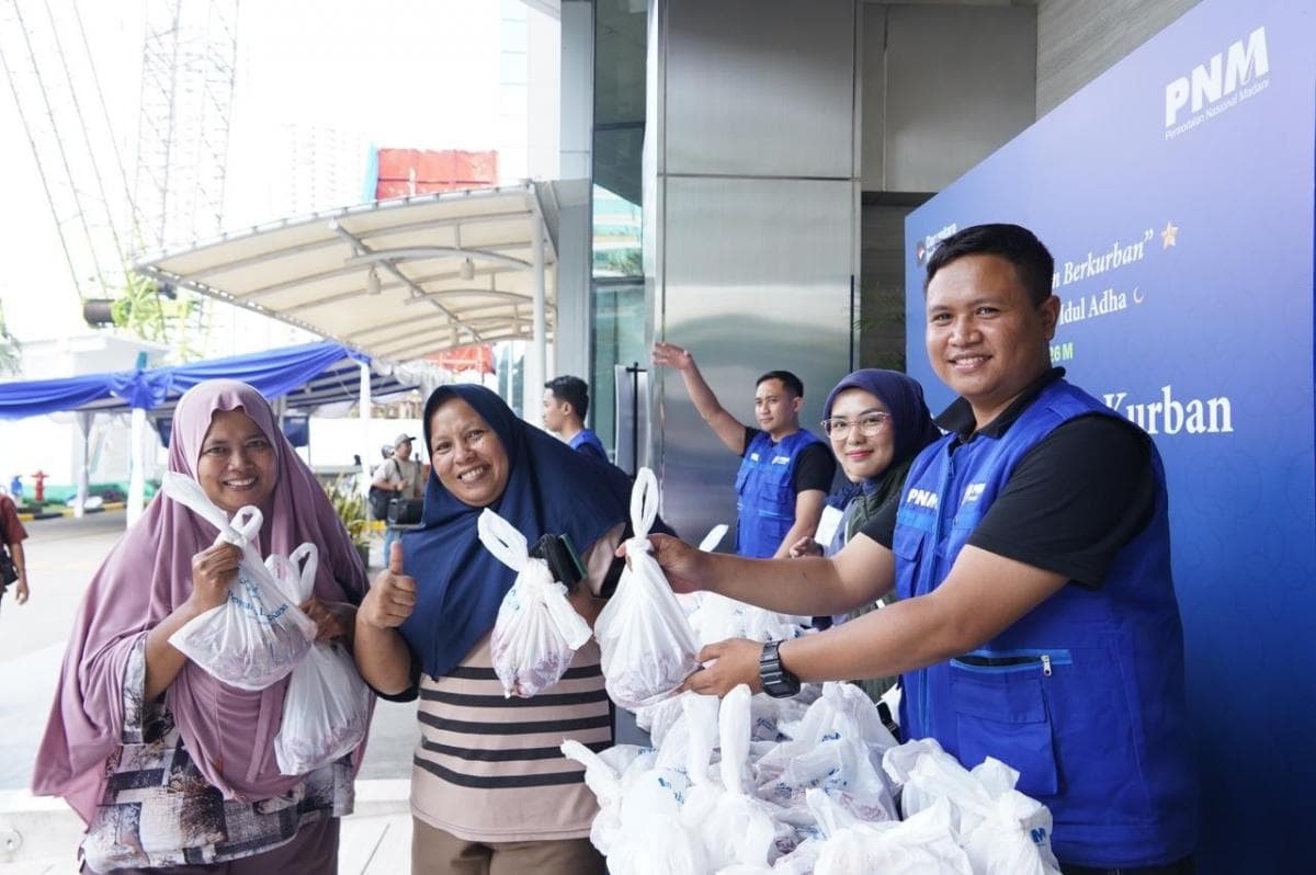 PNM Tebar Syukur, Salurkan Hewan Kurban untuk Warga di Sekitar Wilayah Layanan