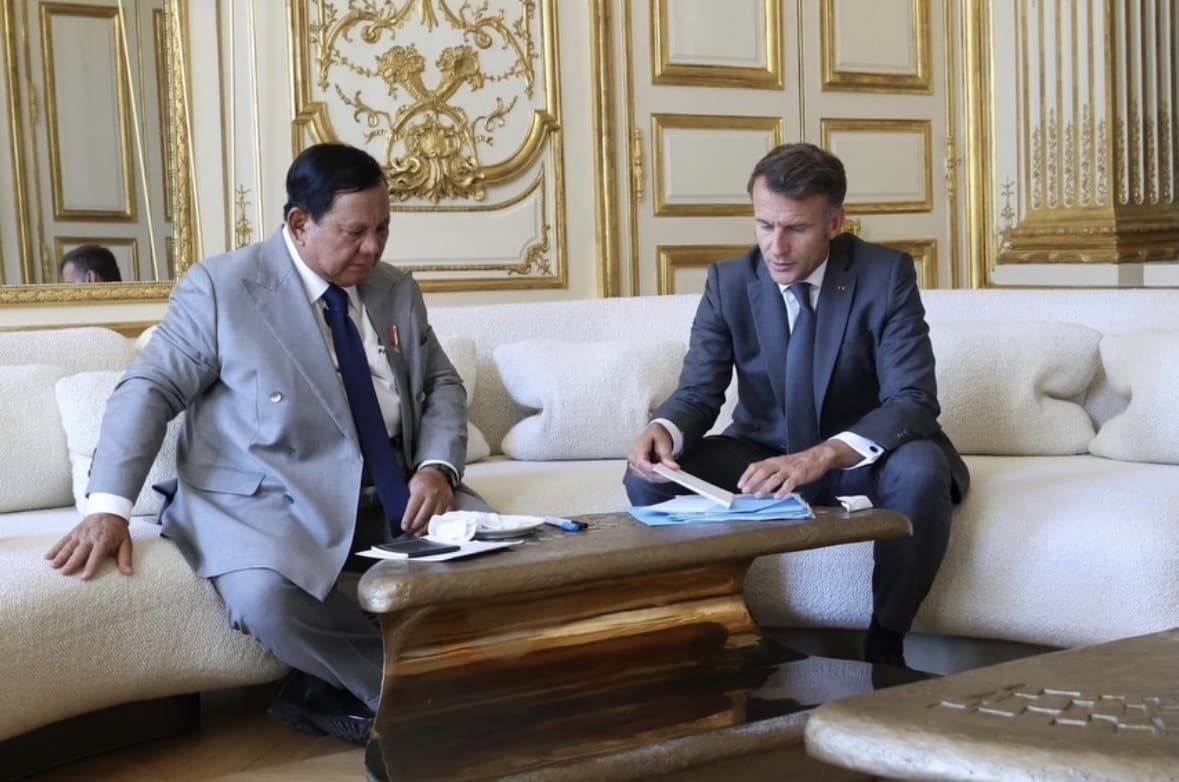 Prabowo dan Macron Hadiri Peluncuran Forum Bisnis Indonesia-Prancis di Istana Elysee