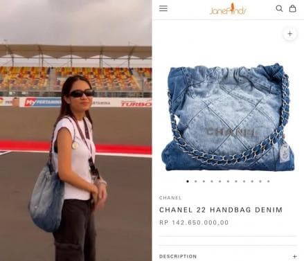 Harga Tas Mewah Azizah Salsha saat Nonton MotoGP Mandalika, Capai Rp142 Juta