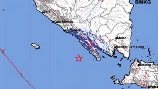 Gempa Terkini M4,7 Guncang Pesisir Barat Lampung, Berpusat di Laut