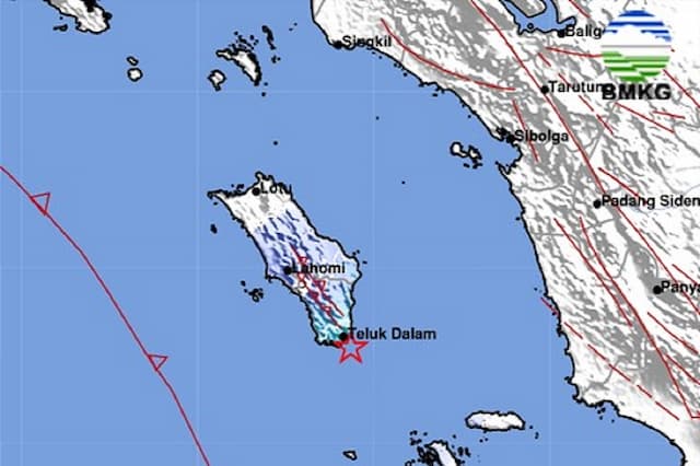 Gempa Dangkal Guncang Nias Selatan Hari Ini, Cek Magnitudonya