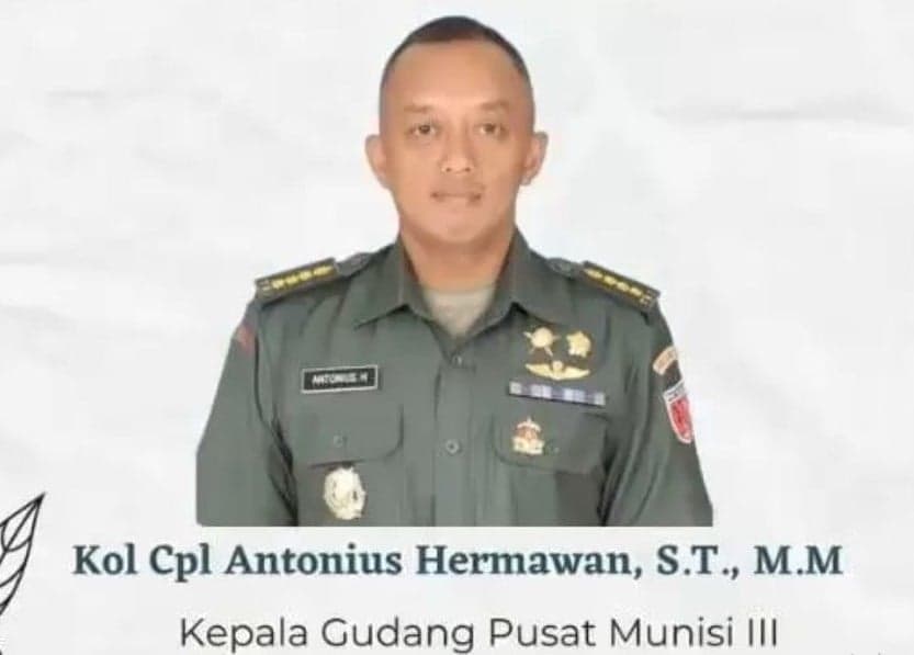 Pendidikan Kolonel Cpl Antonius Hermawan, Lulusan Akmil 97 Gugur saat Ledakan Amunisi