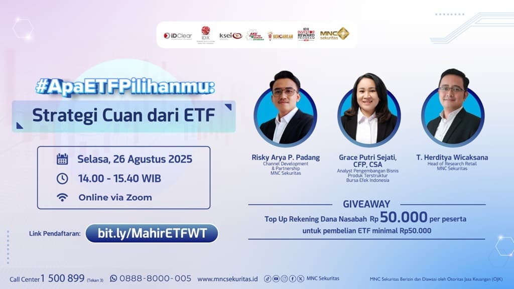 H-1, Ayo Daftar Kelas Online #ApaETFPilihanmu: Strategi Cuan dari ETF! H-1, Ayo Daftar Kelas Online #ApaETFPilihanmu: Strategi Cuan dari ETF!