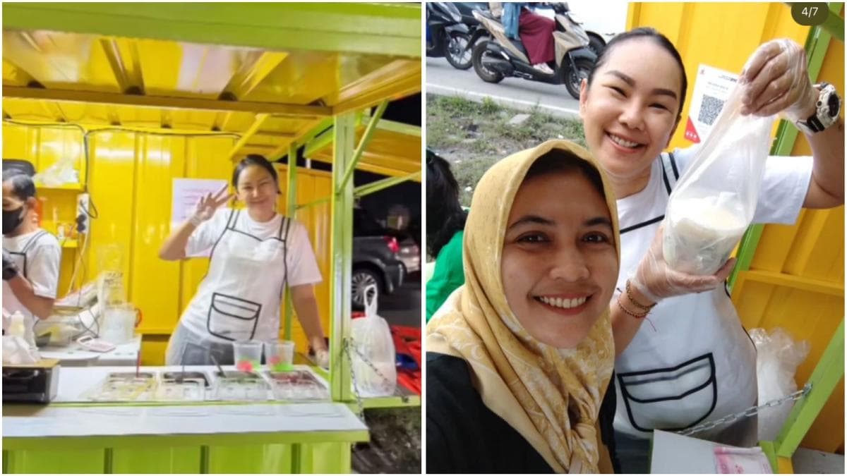 Heboh Kalina Ocktaranny Kini Jualan Es Teler Pinggir Jalan: Ngapain Malu!