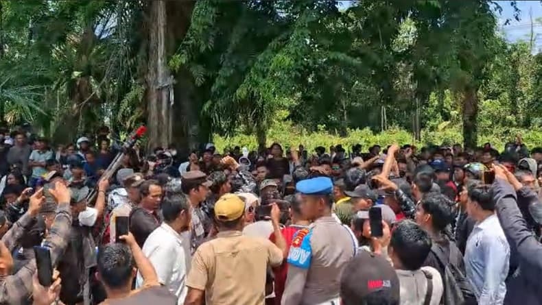 Demo di DPRD Lubuklinggau, 5 Pelajar Ditangkap Bawa Batu dan Cairan Gatal