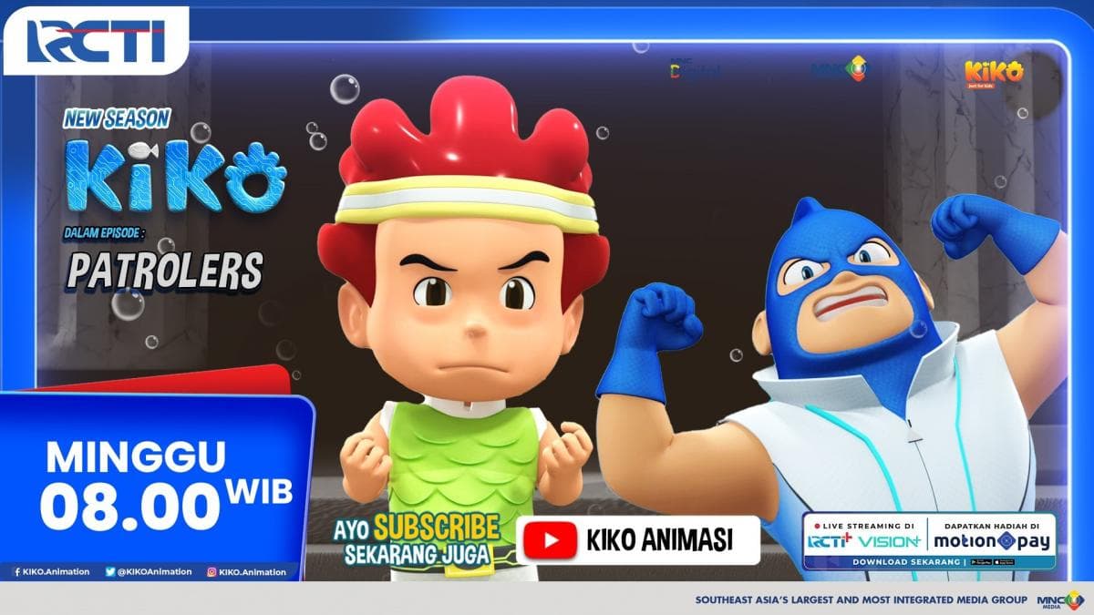 KIKO Animasi Episode Patrolers, Minggu 14 September 2025 Pukul 08.00 Pagi di RCTI KIKO Animasi Episode Patrolers, Minggu 14 September 2025 Pukul 08.00 Pagi di RCTI