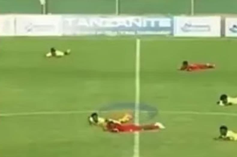 Viral Serangan Lebah Hentikan Pertandingan Sepak Bola, Netizen: Pemain Pura-Pura Mati 