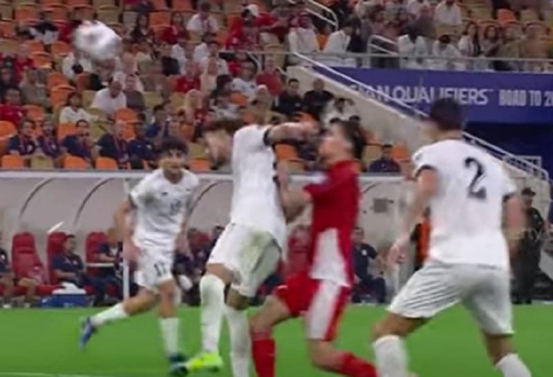 Ini Alasan Timnas Indonesia Tak Dapat Penalti meski Kevin Diks Disikut Bek Irak di Kotak Terlarang