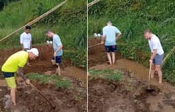 Viral Momen Bule Nyangkul di Sawah, Netizen: Petani Aja Naturalisasi