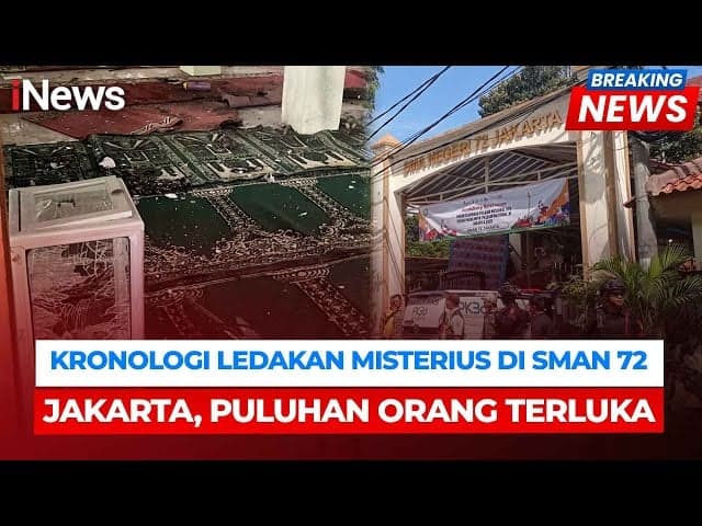 Kronologi Ledakan saat Khotbah Shalat Jumat di SMAN 72 Jakarta, 1 Terduga Pelaku Diamankan