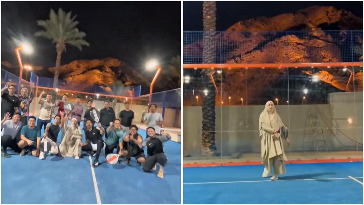Viral Padel dengan View Gunung Uhud di Madinah, Netizen Speechless!