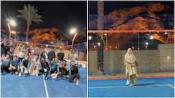 Viral Padel dengan View Gunung Uhud di Madinah, Netizen Speechless!