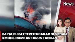 Kapal Pukat Terbakar Hebat di Dermaga B2 Gabion, Kerugian Capai Rp1 Miliar