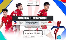 Jadwal dan Link Live Streaming Timnas Indonesia U-22 Vs Filipina di SEA Games 2025