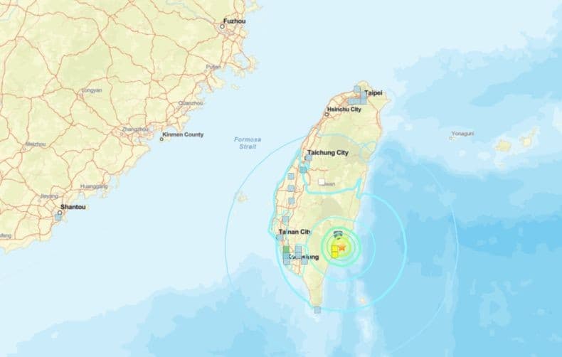 Gempa M6,1 di Taiwan, Gedung-Gedung di Taipei Berguncang