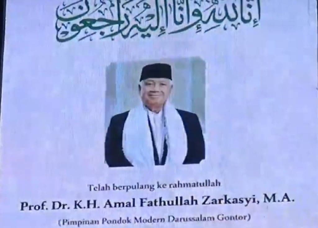 Profil KH Amal Fathullah Zarkasyi, Pimpinan Gontor yang Meninggal Dunia