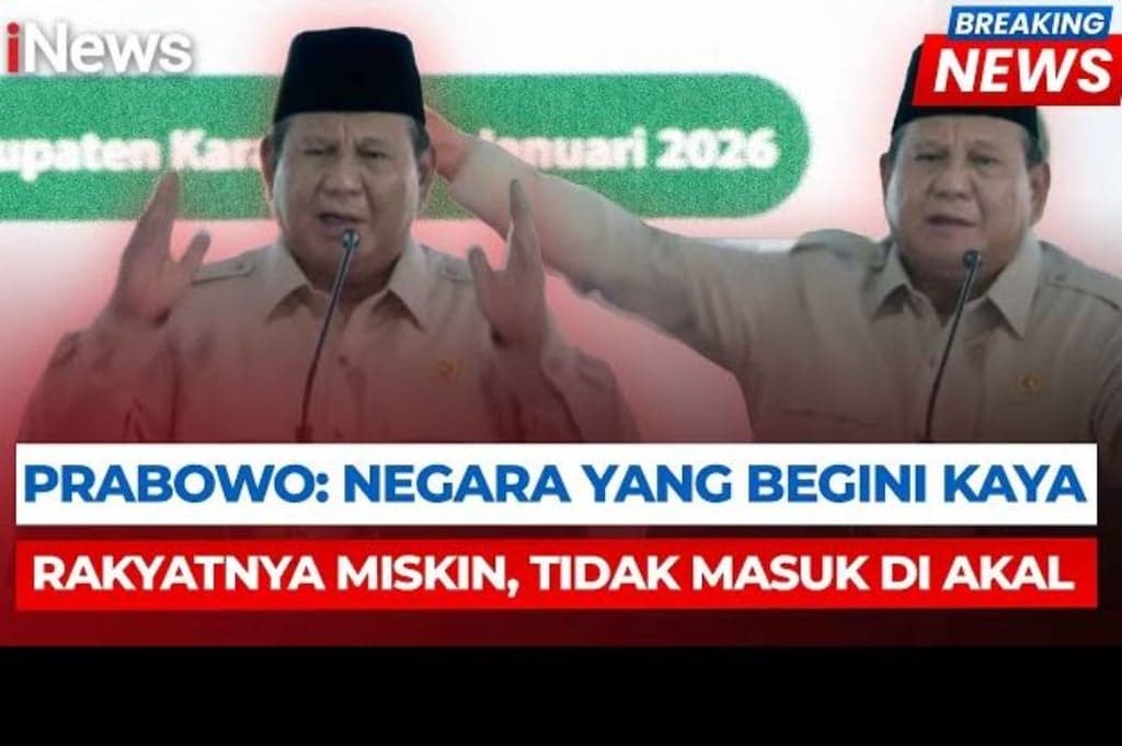 Prabowo: Negara Begini Kaya Rakyatnya Masih Banyak yang Miskin, Tak Masuk Akal!