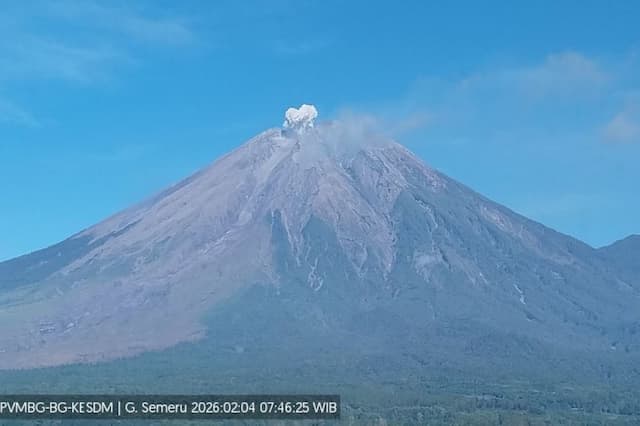 Gunung Semeru Meletus Hari Ini, Kolom Abu Capai 400 Meter