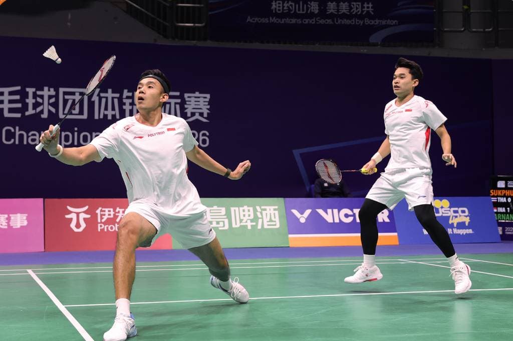 Hasil BATC 2026: Leo/Bagas Tersungkur, Thailand Samakan Kedudukan di Perempat Final