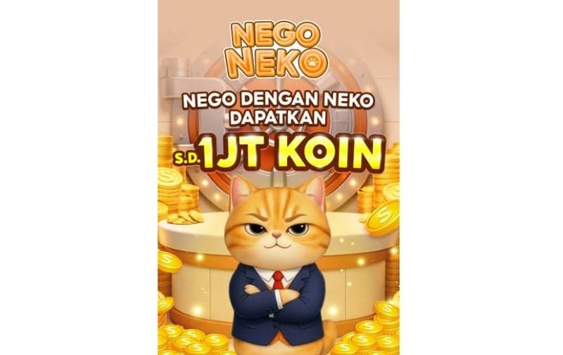Nego Zaman Now: Kasih Jawaban Unik Bisa Dapat Koin Shopee di Nego Neko