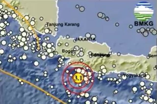 Gempa Hari Ini Magnitudo 3,1 Guncang Sukabumi Jabar