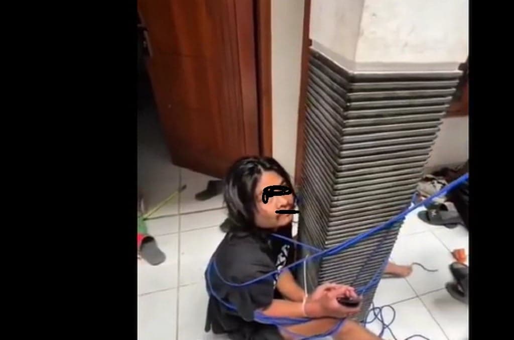 Viral Pencuri Sepatu di Bandung Tertangkap Anak Kos Disuapi Makan dan Diikat