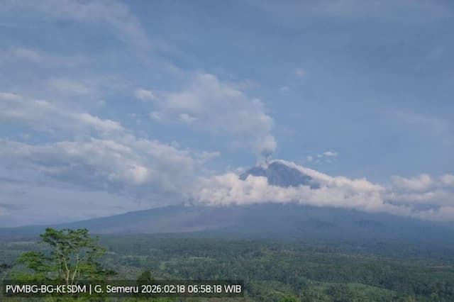 Gunung Semeru Erupsi Hari Ini, Tinggi Kolom Abu Capai 800 Meter