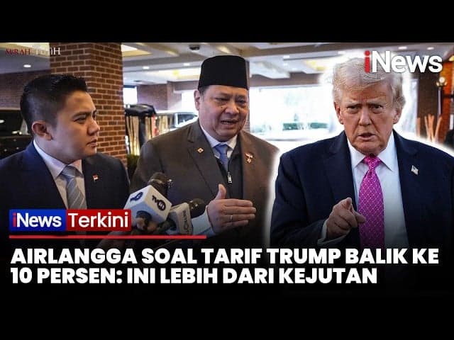 Tarif Trump Kembali 10 Persen, Airlangga: Kita Perjuangkan yang Nol Persen