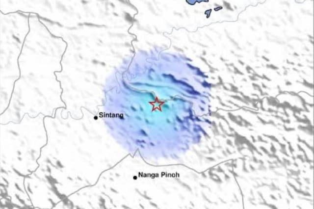 Gempa Hari Ini M3,2 Guncang Sintang Kalbar, BMKG Sebut akibat Sesar Adang