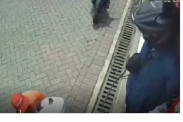 Viral 2 Pencuri Gasak Uang Tukang Tambal Ban di SPBU Sukodono Sidoarjo