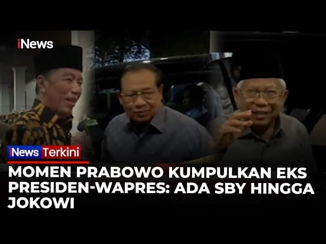 Penuhi Undangan Prabowo, Jokowi dan SBY Tiba di Istana Negara