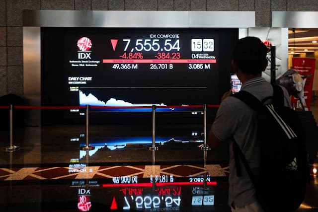 IHSG Hari Ini Dibuka Anjlok 2,56 Persen, 462 Saham di Zona Merah
