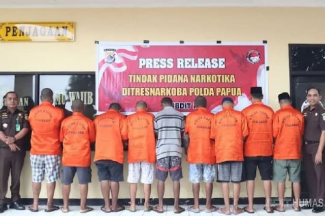 Polda Papua Musnahkan Ganja 6,3 Kg, Rencana Dikirim ke Merauke hingga Ambon