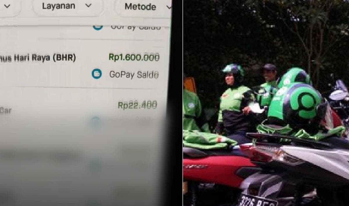 Viral, Driver Ojol Tertawa Kegirangan Dapat BHR Rp1,6 Juta